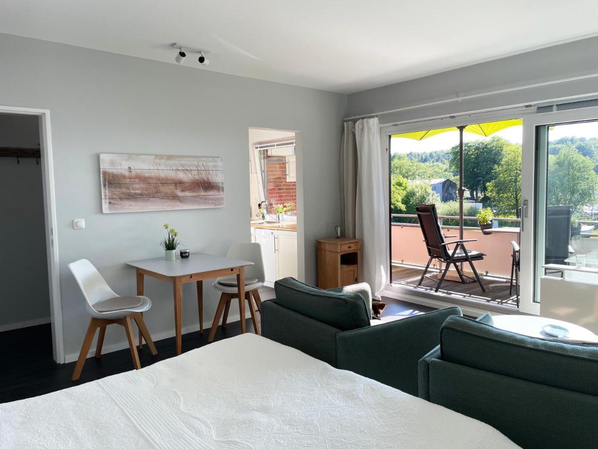 Ferienwohnung Yachthafen-Fördeblick Glücksburg Exterior foto